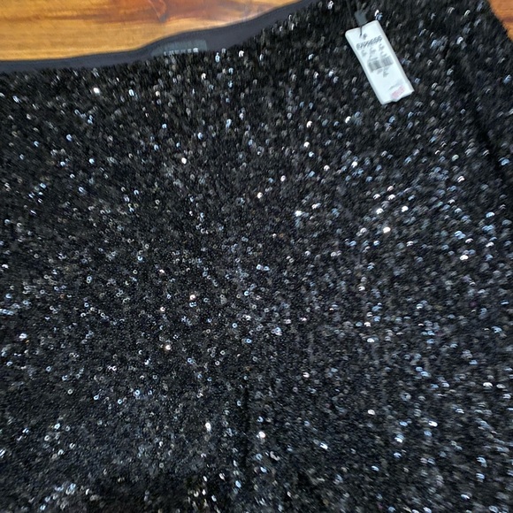 Express Ladies Black Sequin Trouser Pants NWT Size XL - Picture 2 of 5